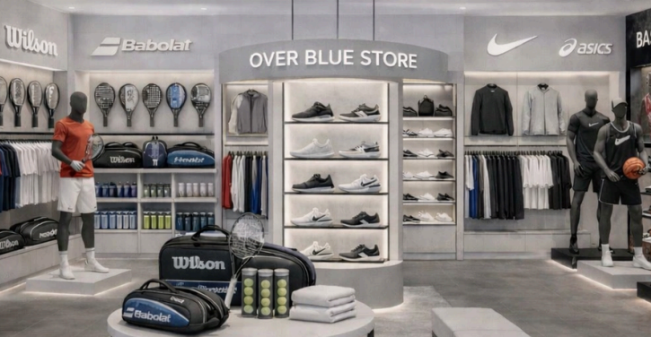 Over Blue Store'da Dünyaca Ünlü Spor Markaları